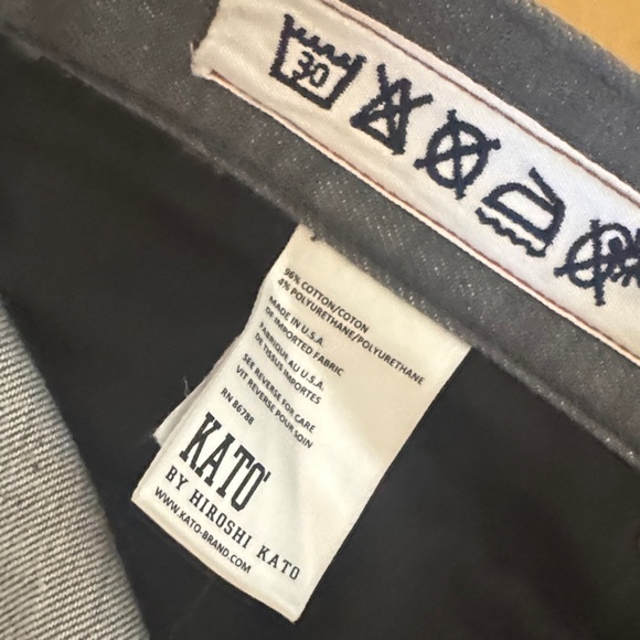 Hiroshi Kato Pen Slim selvedge jeans grey raw 33 - Picture 8 of 12